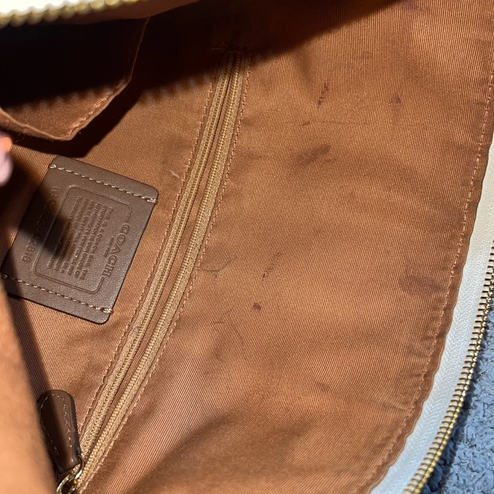 Coach leather shoulder purse